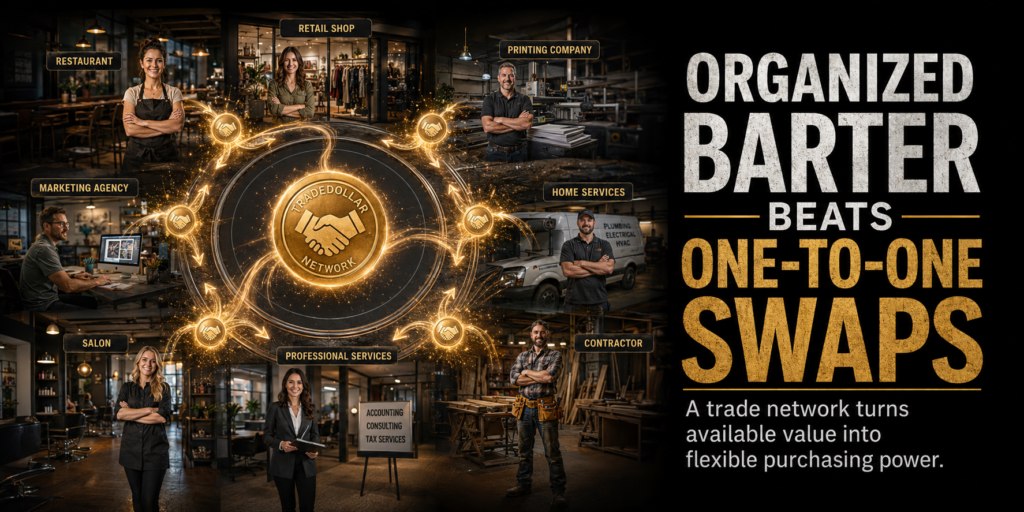 Organized barter beats one-to-one swaps