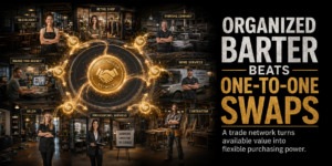 Organized barter beats one-to-one swaps