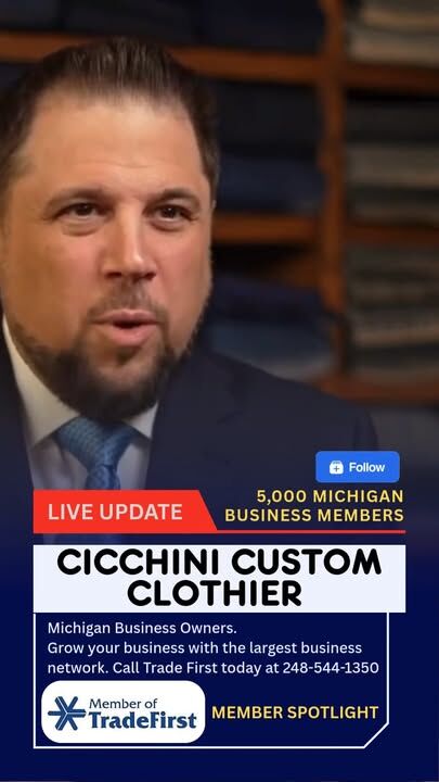 Detroit Trade First Member Spotlight 👇Cicchini Custom Clothier