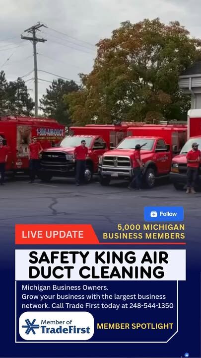 Tradefirst.com Members Spotlight ⭐️ Safety King Air Duct Cleaning