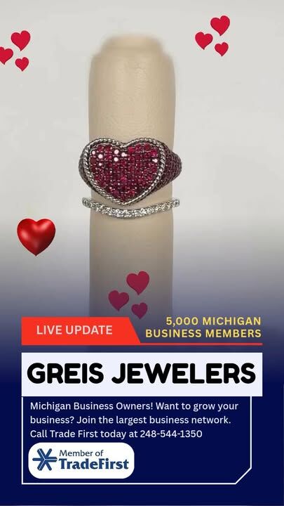 Greis Jewelers Hint… she doesn’t want flowers for Valentine’s Day #finejewelry #jewelrylovers #ringoftheday #rubyrings #diamondjewelry