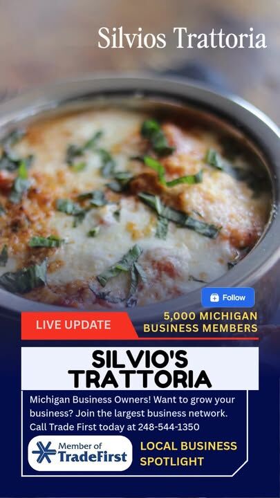 Best Michigan Pizza Place 😀Silvio's Trattoria e Pizzeria 225 S Canton Center Rd, Canton, MI 48188