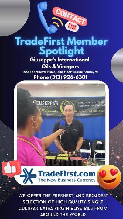 TradeFirst.com Member Spotlight
Giuseppe's International Oils & Vinegars
www.giuseppesoils.com
