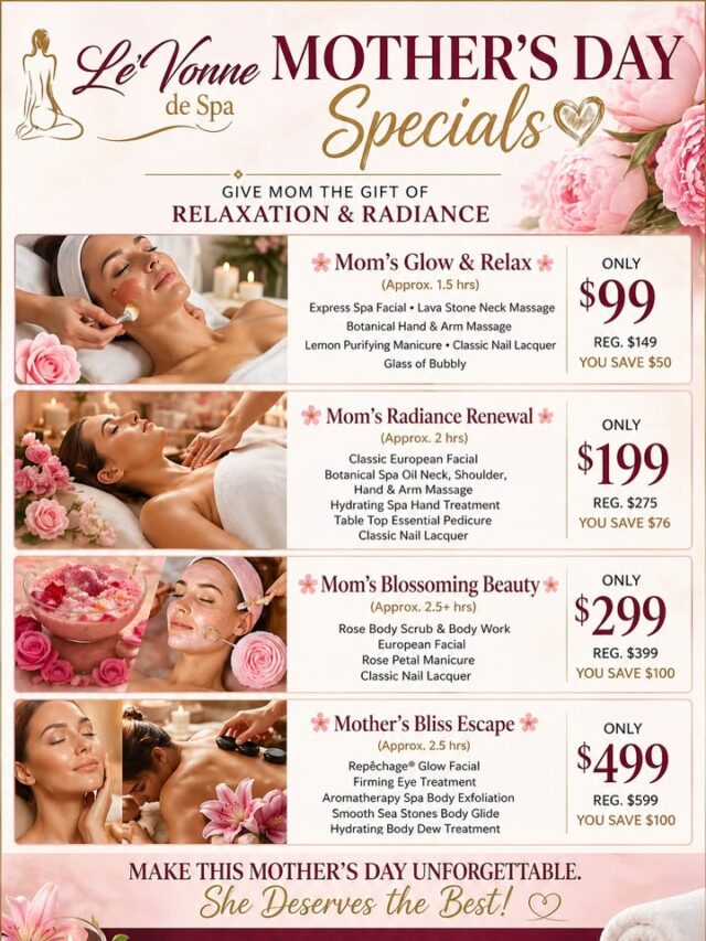 Exclusive Deals for Tradefirst Members: Celebrate Mother’s Day with Spa Packages Starting at Just $99.00 #MothersDay #SpaSpecials