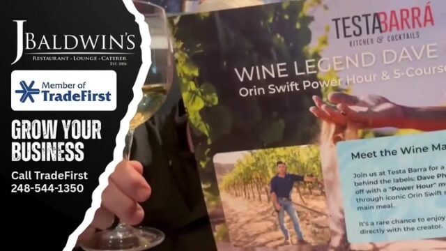 J.Baldwin's Restaurant Don't Miss This Huge Wine Dinner Event with Only a Few Spots Left!