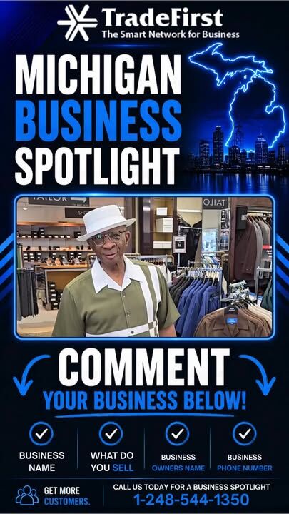 Michigan Tell Us About Your Business. WATCH THIS VIDEO 😀The Suit Depot - Oak Park, Michigan
#Detroit #Michigan #Marketing #Business