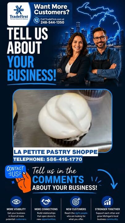 La Petite Pastry Shoppe offers decorated cakes, wedding cakes, desserts, pastries and gift baskets.