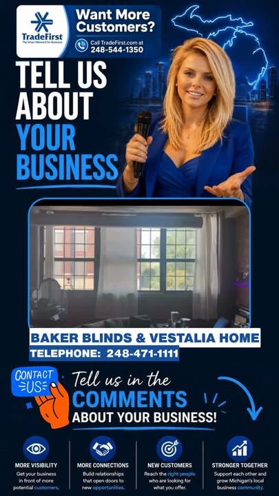 Baker Blinds & Vestalia Home / HUNTER DOUGLAS showrooms in Farmington & Birmingham