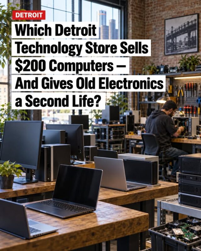 Old laptops, outdated desktops, and forgotten electronics can hold more than dust—they may still contain personal data. One Southwest Detroit tech store is helping residents refurbish or responsibly recycle unwanted devices while addressing the information left behind.