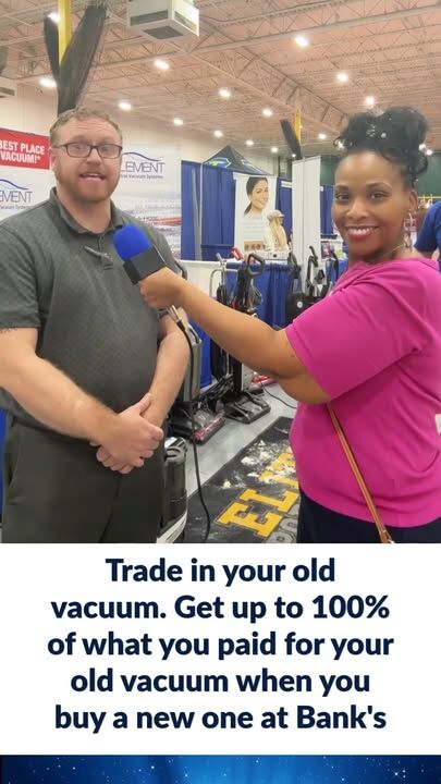 Trade in your old vacuum and get up to 100% of what you paid toward a new vacuum at Bank’s.

Upgrade your cleaning power while getting more value from your current vacuum. Visit Bank’s today to learn more.

#Vacuum #TradeIn #HomeCleaning #VacuumUpgrade #TradeInOffer #Bank​​​​s