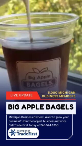 Best Cafe In Detroit Big Apple Bagels 😀36741 Garfield, Clinton Twp, MI 48036 Phone (586) 790-1340
