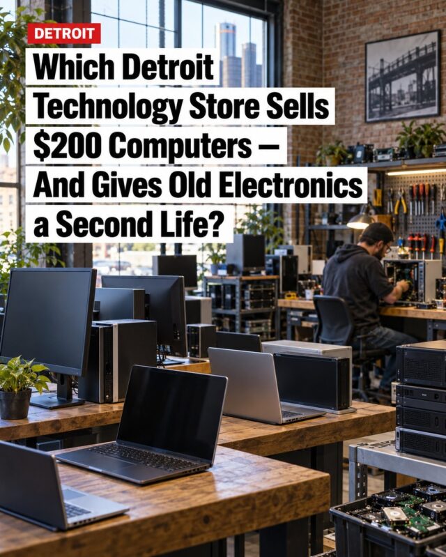 Old laptops, outdated desktops, and forgotten electronics can hold more than dust—they may still contain personal data. One Southwest Detroit tech store is helping residents refurbish or responsibly recycle unwanted devices while addressing the information left behind. Read comments below for details 👇