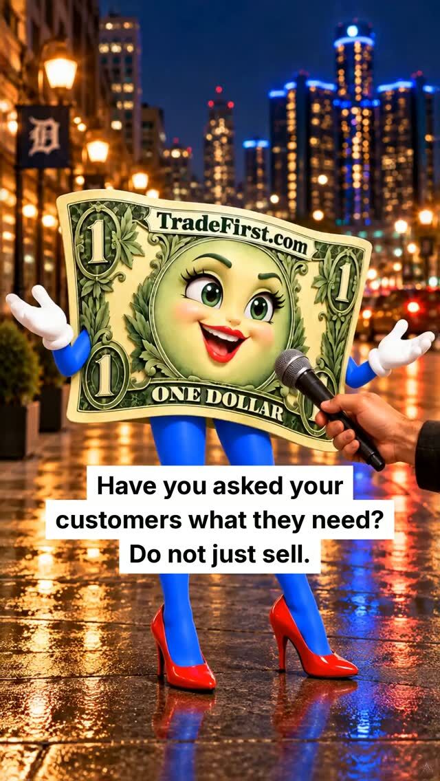 Dollar Talks: It's time to ask your customers what they truly need. Stop just selling—initiate a conversation and listen actively. Their insights can fuel your next big business idea! #ideas #customers #sell