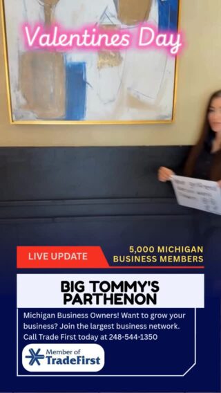 Valentine’s Day at Big Tommy’s Parthenon! Get your lady some OPA! #fyp #valentinesday #novi #greek # Big Tommy#s Parthenon