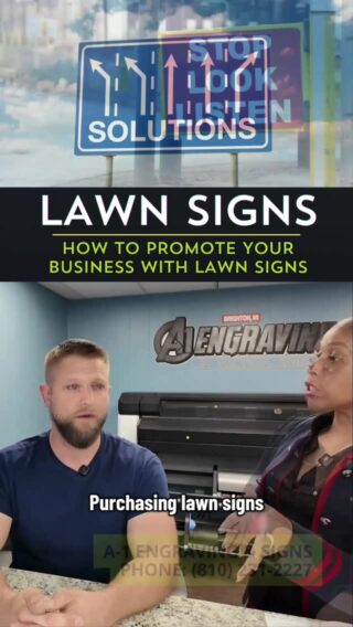 Detroit Lawn Sign Season is Officially Here! Discover the Perfect Sign Size to Maximize Your Business Visibility!#Detroit #Michigan #Marketing #Business
