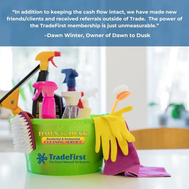 Today's Member Spotlight is shining on @dawntoduskcleaningmi. Dawn Winter, CEO of Dawn to Dusk Cleaning Service, started her journey in the cleaning business in 2006. Inspired by her own experiences, she sought to make a difference for her clients by giving them the gift of time and freedom from household chores. This desire to help others and create a better life for her family motivated her to become a CEO in the cleaning industry. Joining TradeFirst helped her continue to grow her clientele as well as share the freedom from cleaning with them as well. Learn more about Dawn's journey and her love for Trade First at TradeFirst.com.
#barter #bartering #tradefirst #entrepreneur #business #ceo #businessowner #entrepreneurship #success