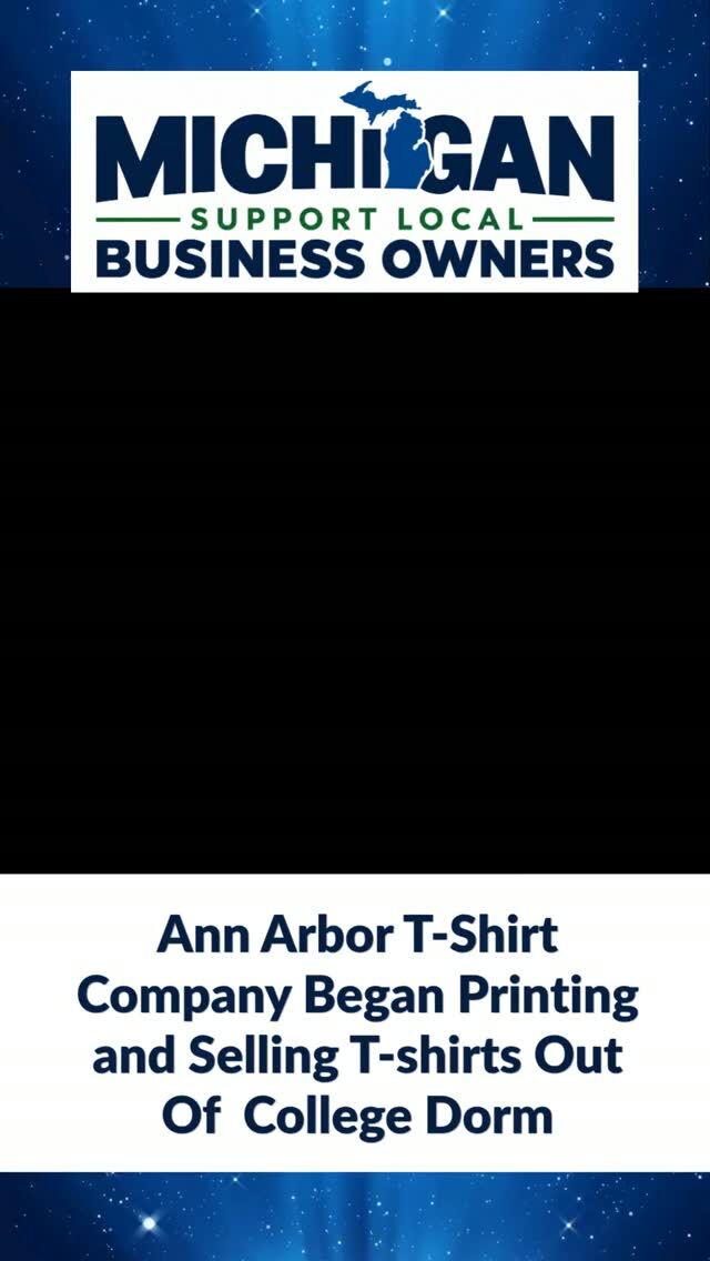 Ann Arbor T-Shirt Company Started Printing and Selling T-shirts Out Of A College Dorm. READ COMMENTS ⤵️
Every successful business starts somewhere. 
#Michigan #Business #SmallBusiness #Story #Entrepreneurship