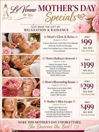 Exclusive Deals for Tradefirst Members: Celebrate Mother’s Day with Spa Packages Starting at Just $99.00 #MothersDay #SpaSpecials