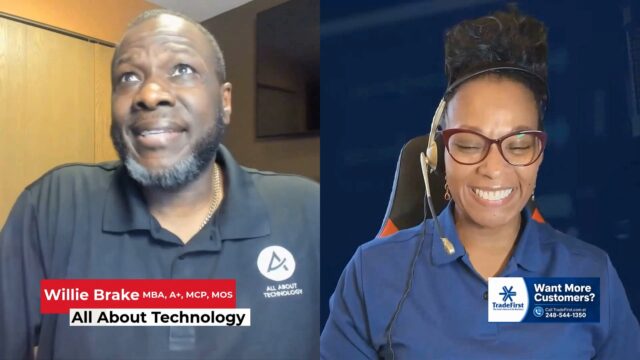 AI Marketing Strategies for Small Businesses to Get More Customers

Want to get more customers without spending more time creating marketing content?

In this TradeFirst Webinar, CJ Eason talks with Willie Brake of All About Technology about practical ways small businesses can use AI for marketing, customer outreach, lead generation, social media, email campaigns, and everyday business growth.

You’ll also learn why your computers, cybersecurity, and overall technology setup matter if you want to take advantage of today’s AI tools.

Topics include:

AI marketing for small business
Getting more customers with AI
Social media and email marketing
Lead generation and customer follow-up
Affordable business technology
Refurbished computers
Cybersecurity for small businesses
Preparing your business for AI

Featuring Willie Brake, All About Technology
Presented by the TradeFirst Webinar

Learn more at TradeFirst.com and All-About-Technology.com

#AIMarketing #SmallBusiness #ArtificialIntelligence #MarketingTips #Detroit