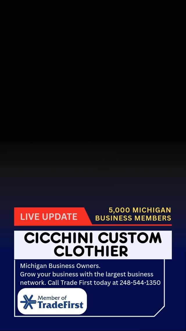 TradeFirst.com Member Spotlight 👇Cicchini Custom Clothier